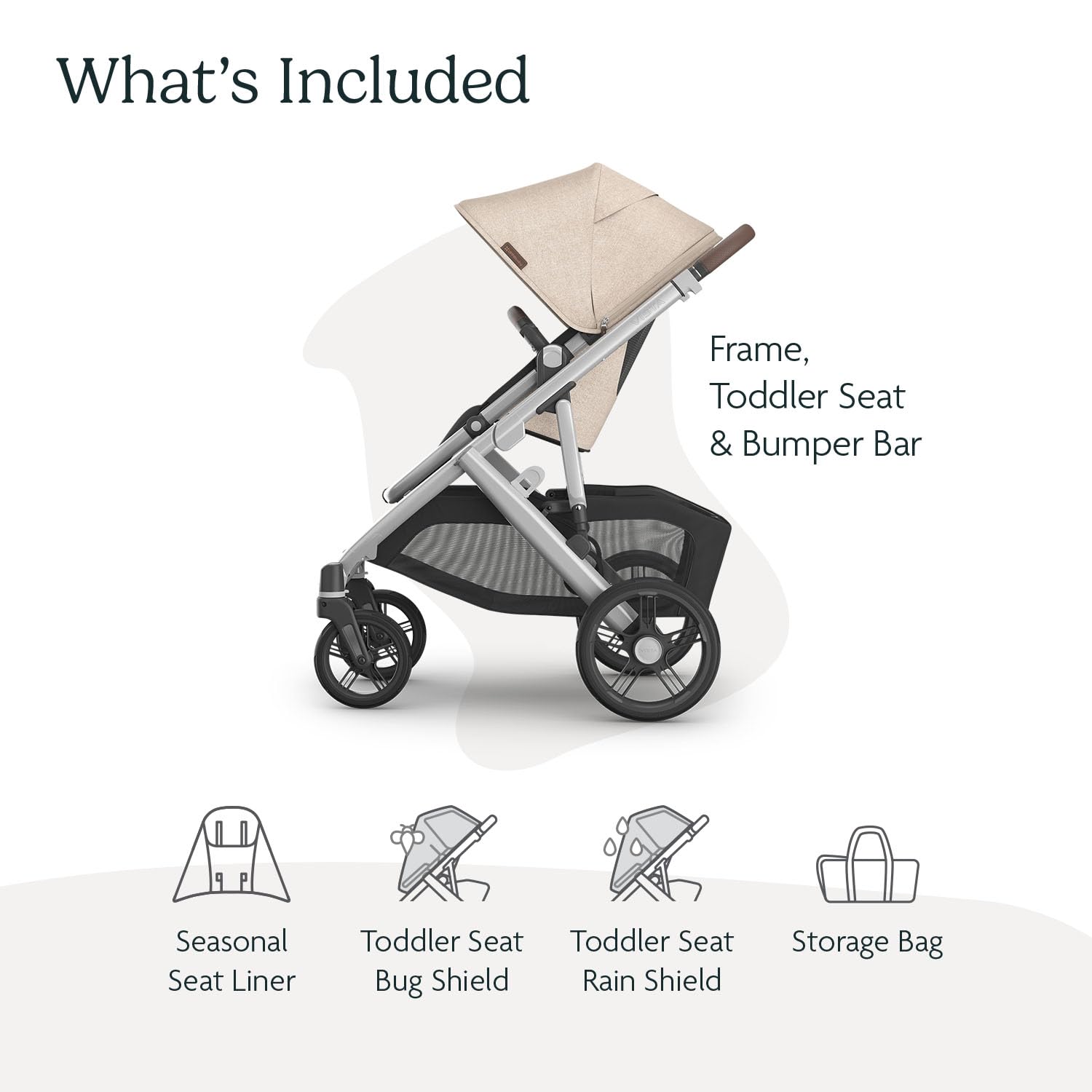 INFANS 2 in 1 Baby Stroller, High Landscape Infant Stroller & Reversible Bassinet Pram, Foldable Pushchair with Adjustable Canopy, Cup Holder, Storage Basket, Suspension Wheels (Khaki)