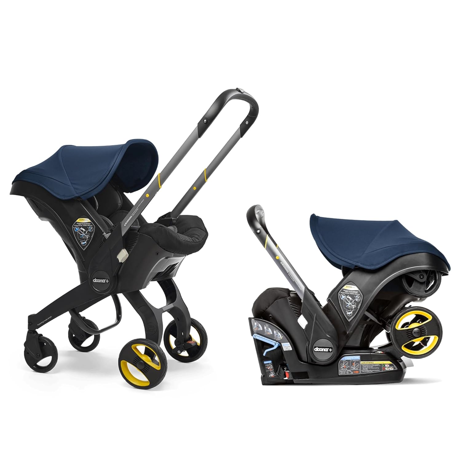 Limited-time offer】Doona Car Seat & Stroller, Nitro Black - All-in-One Travel System
