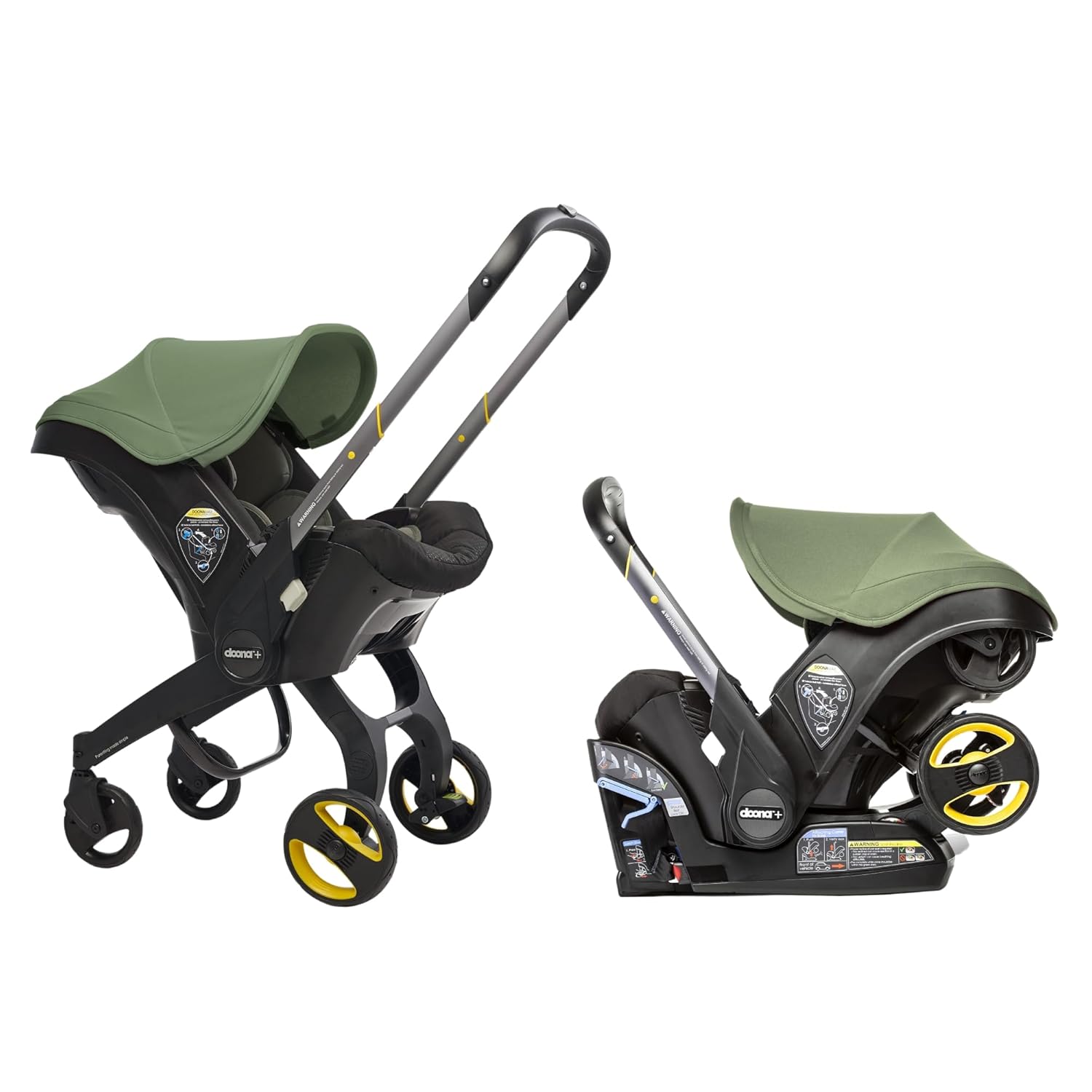 Limited-time offer】Doona Car Seat & Stroller, Nitro Black - All-in-One Travel System